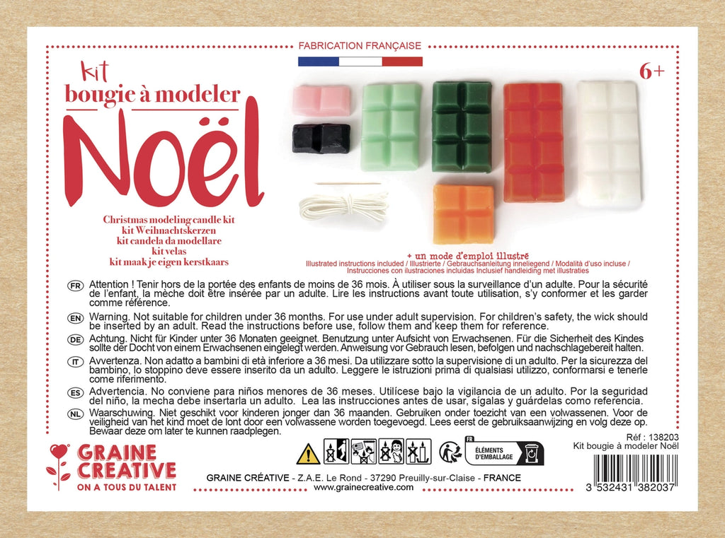Bougies à Modeler - Noël