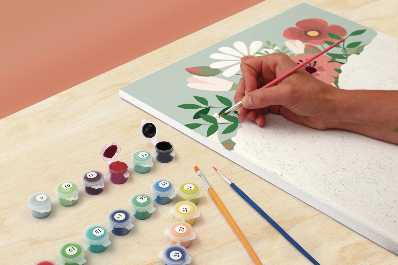 Kit Peinture - Enveloppe Fleurie